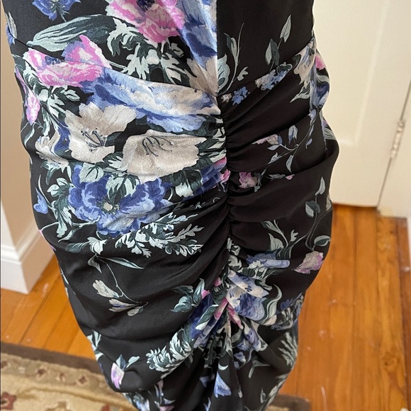 Zimmermann Moncur Drape Dress Midnight Floral Sz 2 - Picture 3 of 5